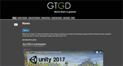 Desktop Screenshot of gamertogamedeveloper.com