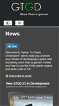 Mobile Screenshot of gamertogamedeveloper.com